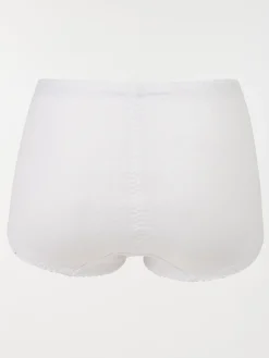 Gaine maintien brodée blanche femme