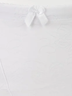 Gaine maintien brodée blanche femme