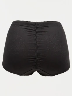 Gaine maintien brodée noire femme