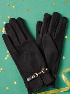 Gant bijou femme noir