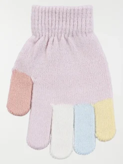 Gants coloris lavendula fille