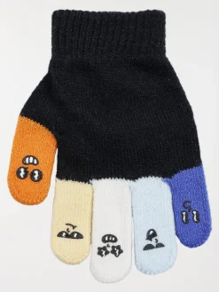 Gants coloris noir garçon