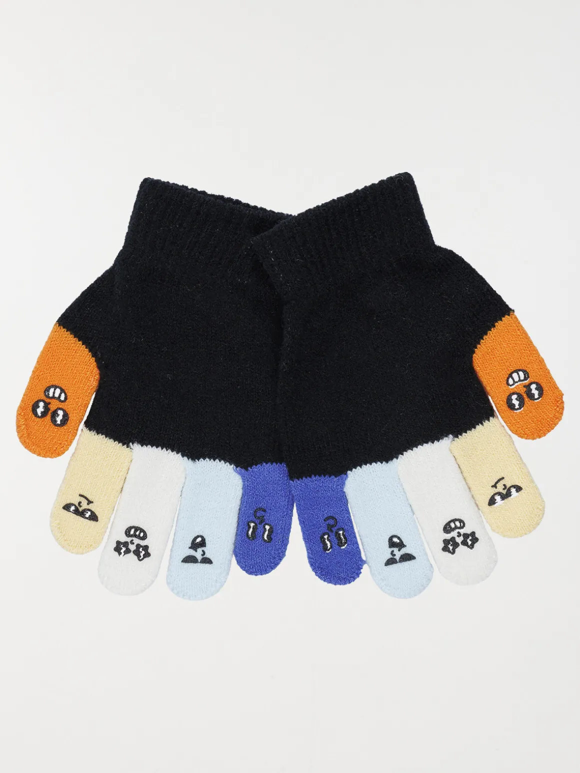 Gants coloris noir garçon
