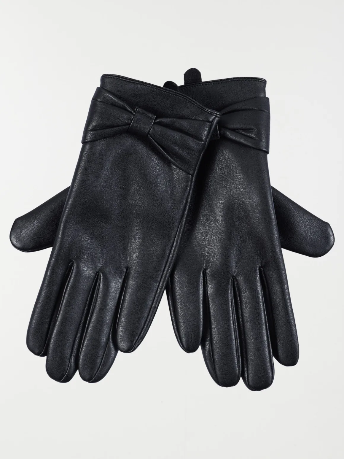 Gants noeuds noirs femme