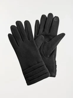 Gants noirs tactile femme