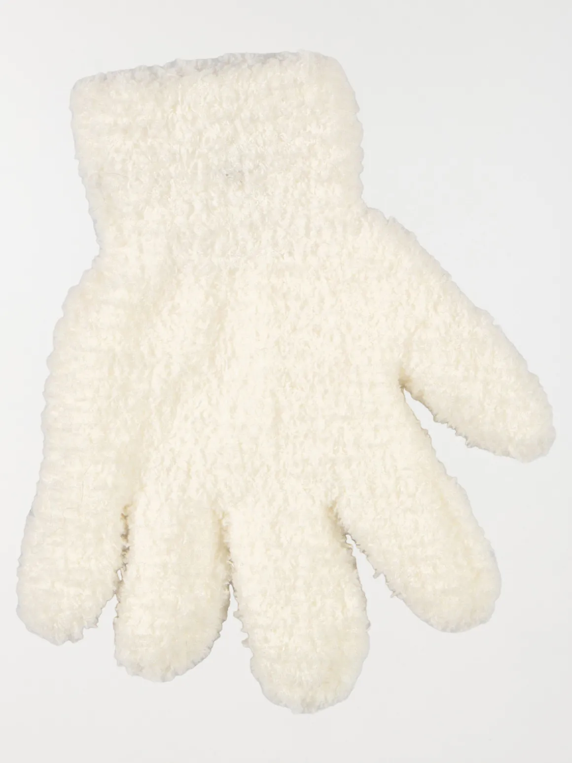 Gants tout doux écru fille