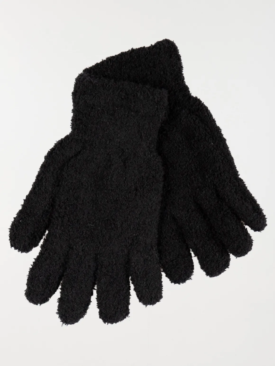 Gants tout doux noirs femme