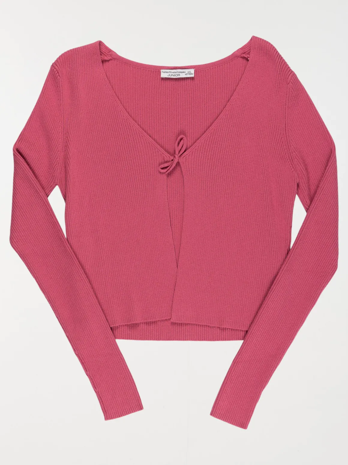 Gilet à nouer côtelé fille (XXS-M)