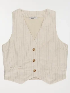 Gilet à rayures fille (XXS-M)