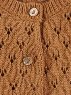 Gilet ajouré fille (3-36M)