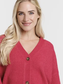 Gilet basique boutonné femme