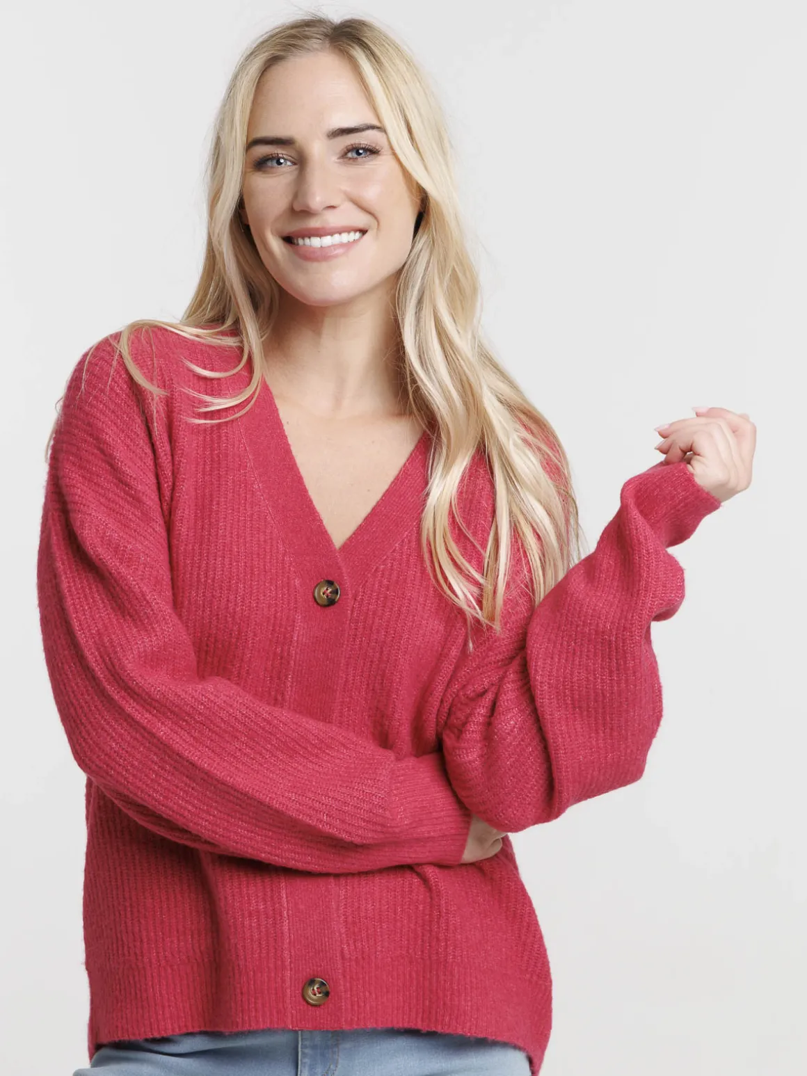Gilet basique boutonné femme