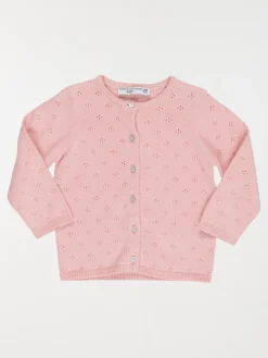 Gilet basique new pink fille (3-36M)