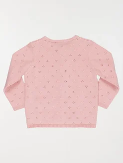 Gilet basique new pink fille (3-36M)