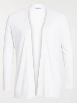 Gilet beige chiné grande taille femme