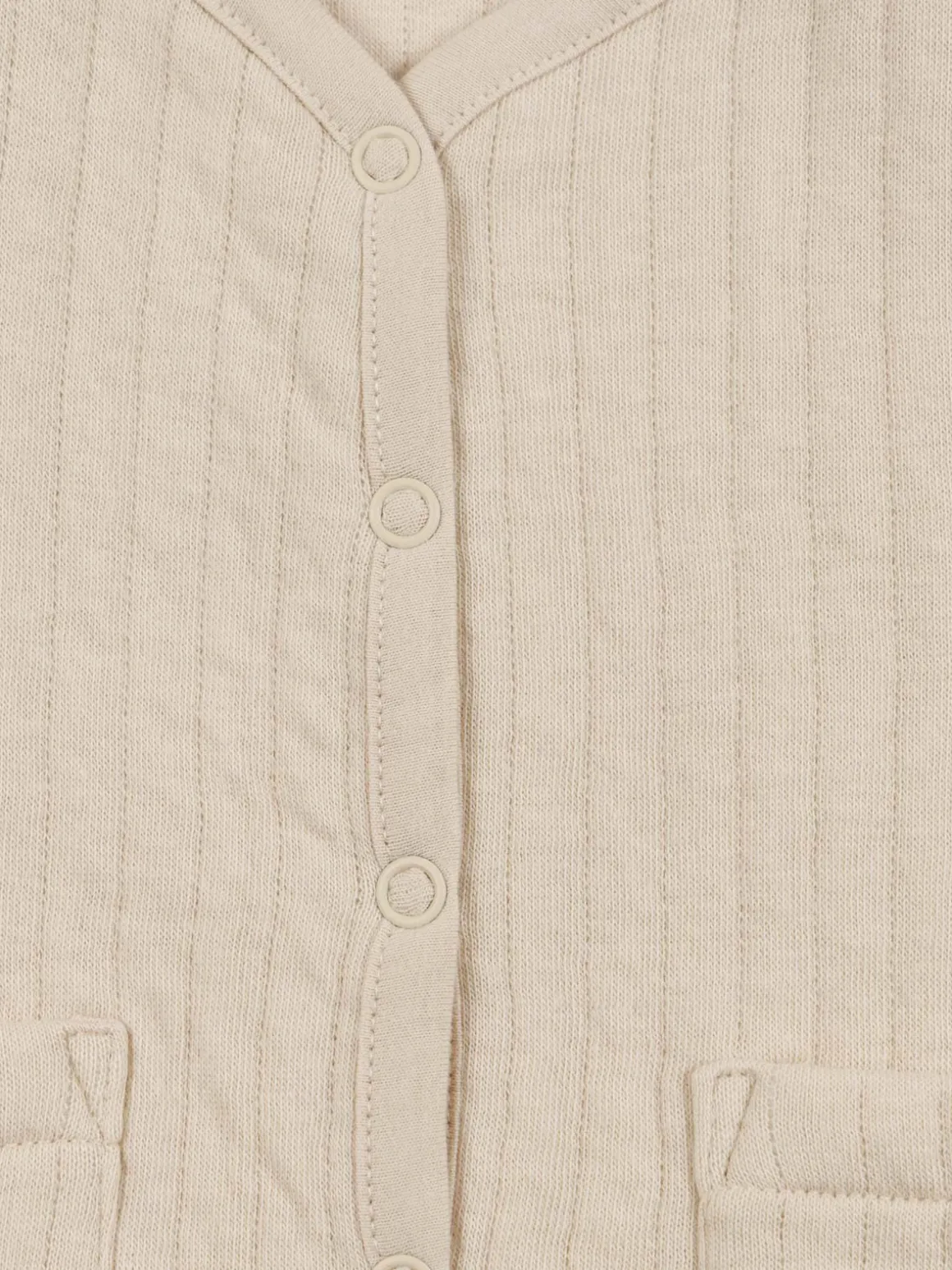 Gilet boutonné 2 poches fille (3-36M)
