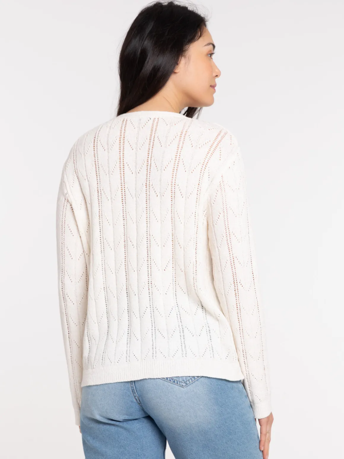 Gilet boutonné col rond femme