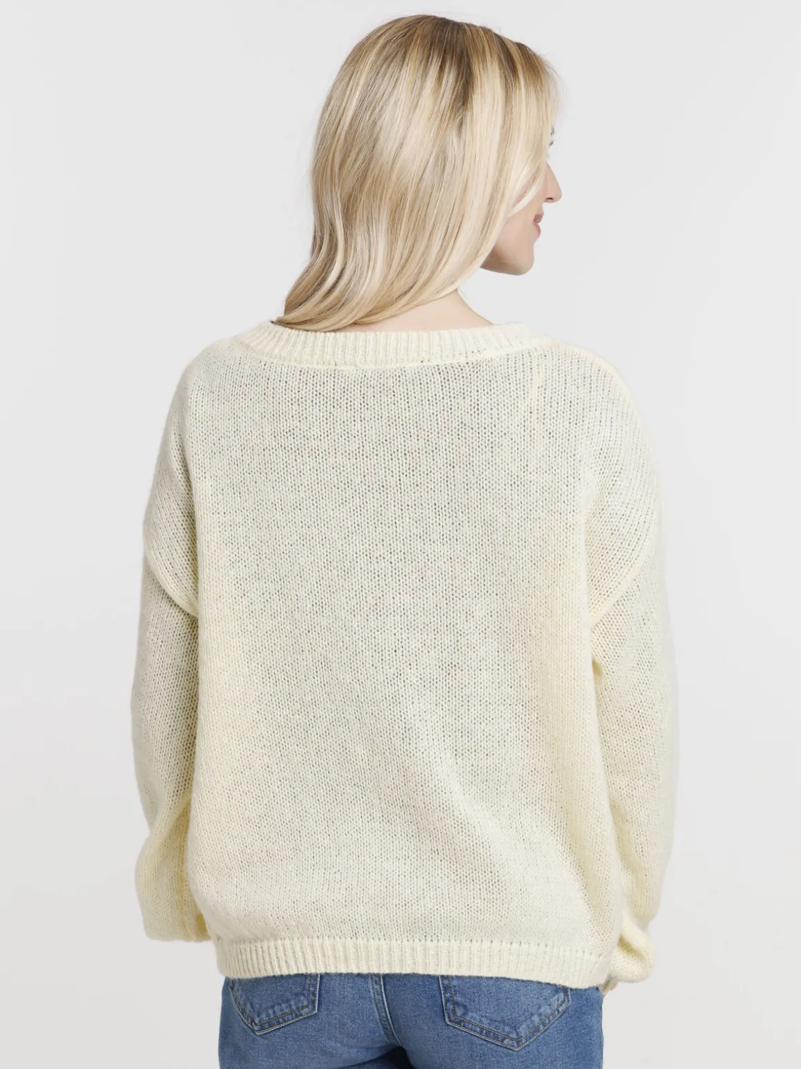 Gilet boutonné col V femme