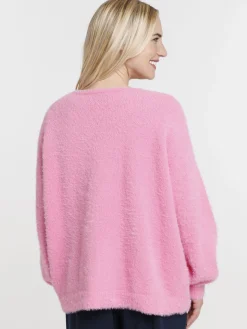 Gilet col rond noeuds femme