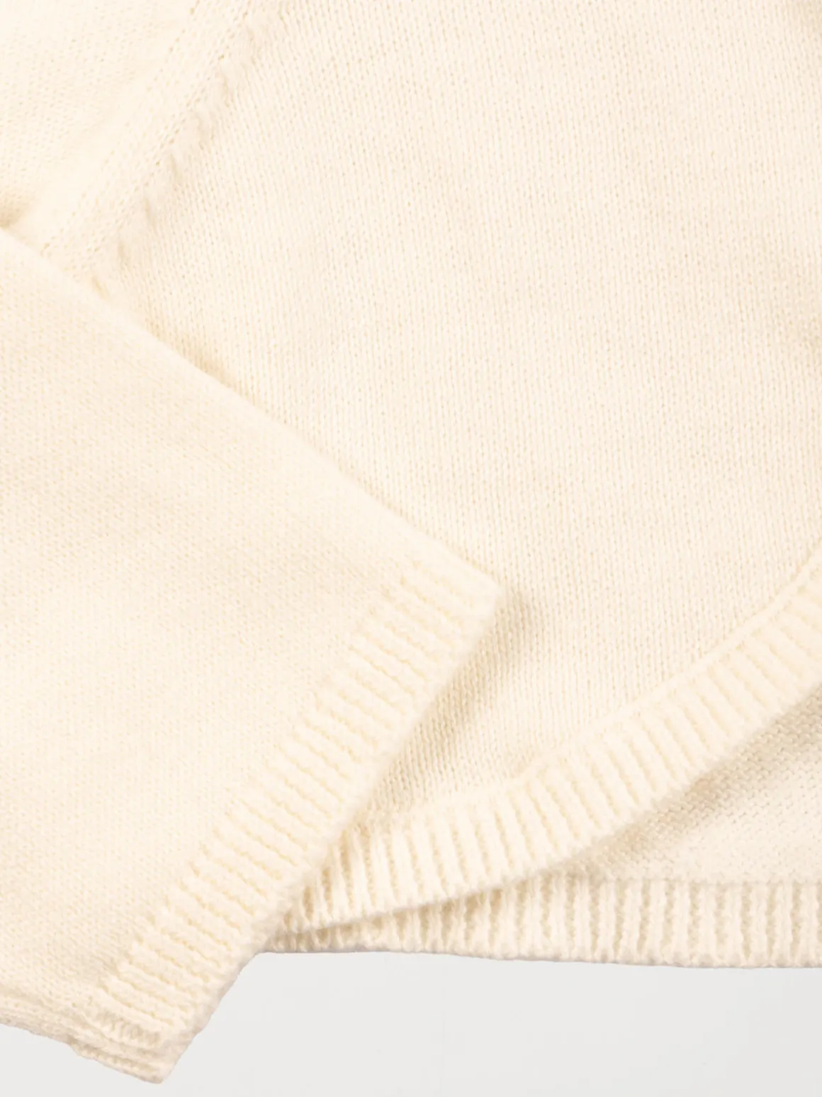 Gilet court ecru fille (3-36M)