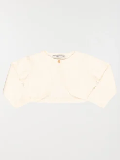 Gilet court ecru fille (3-36M)