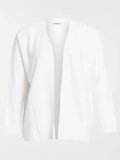 Gilet écru grande taille femme