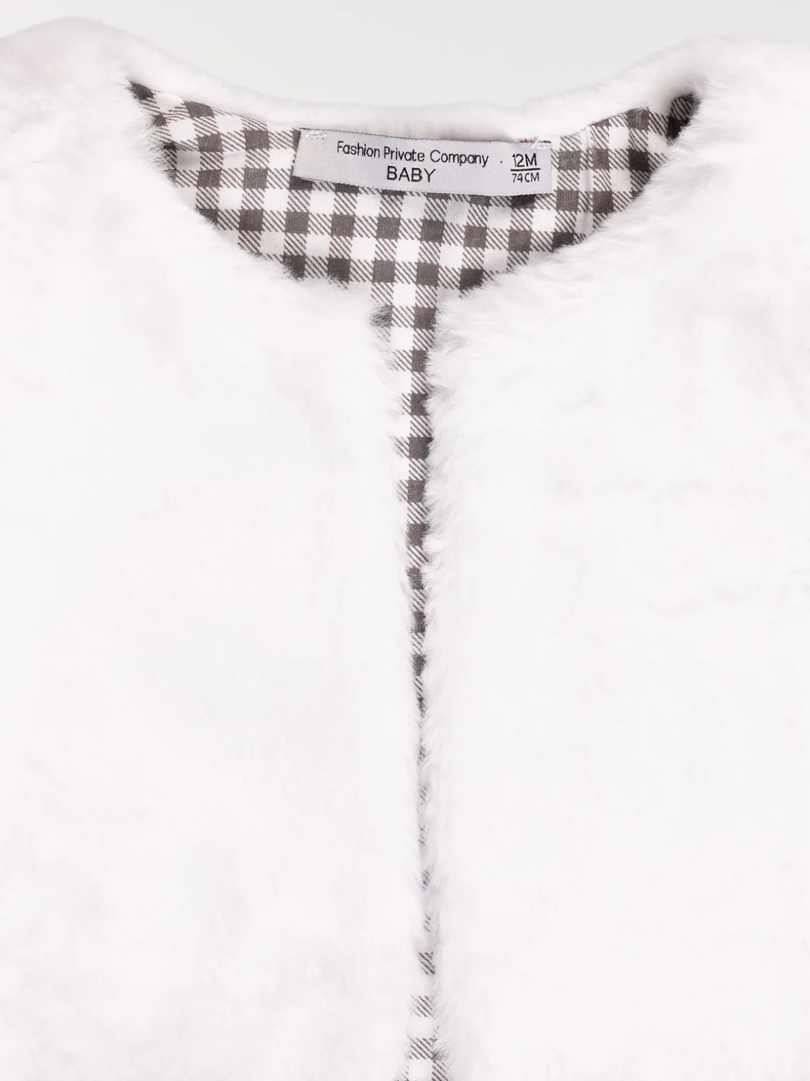 Gilet doux sans manches fille (3-36M)