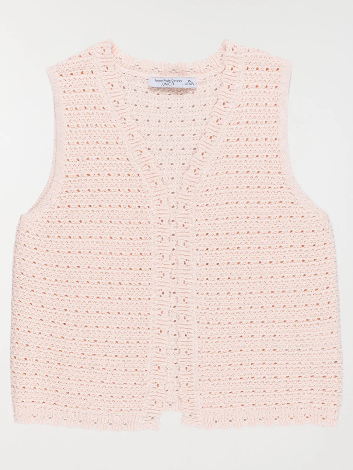 Gilet maille crochet fille (XXS-M)