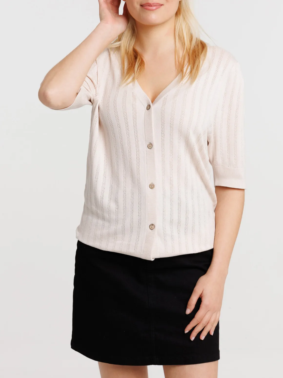 Gilet manches courtes femme