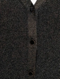 Gilet noir boutonné grande taille femme