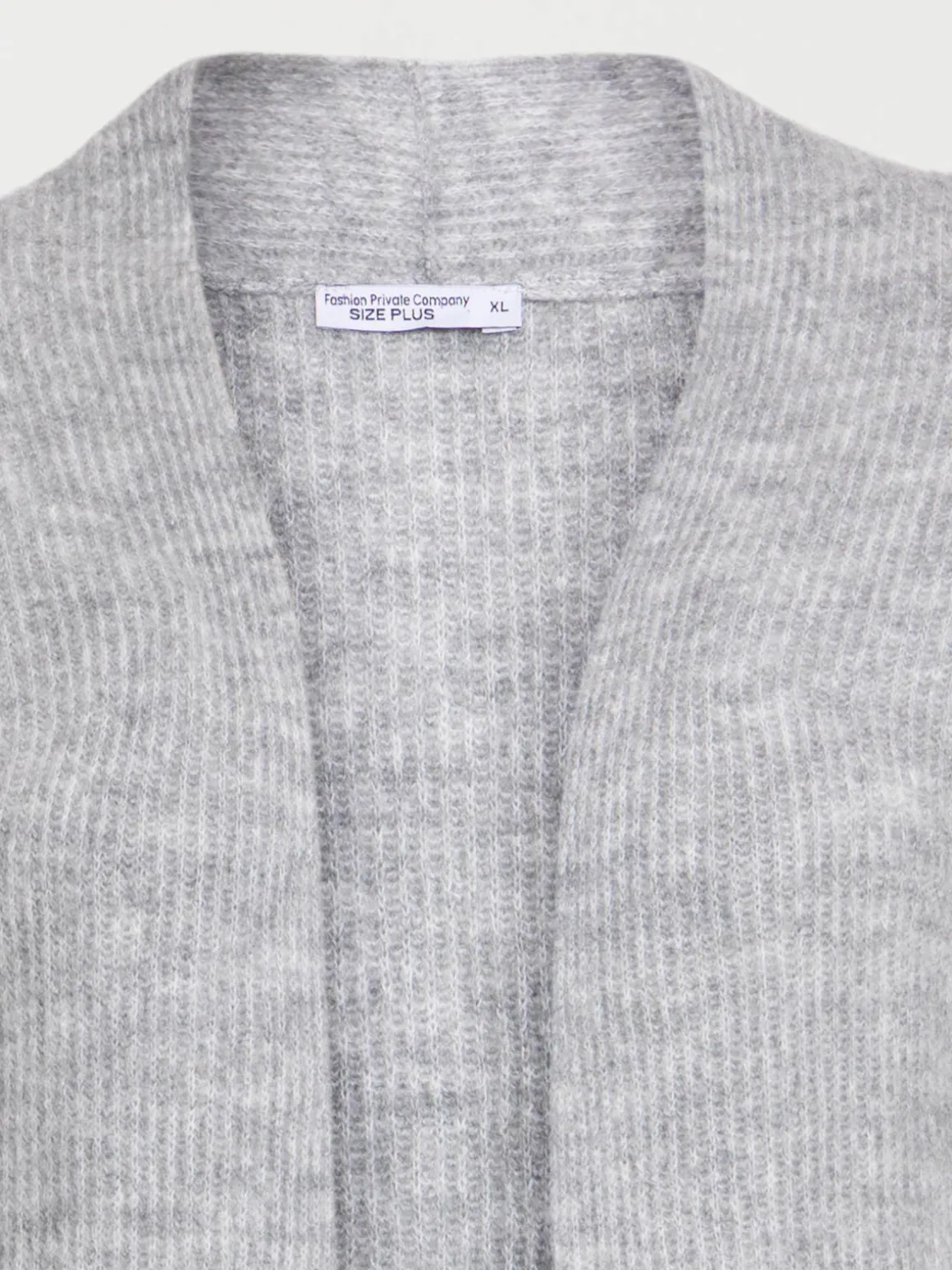 Gilet ouvert grande taille femme