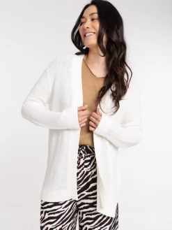 Gilet ouvert mi-long femme