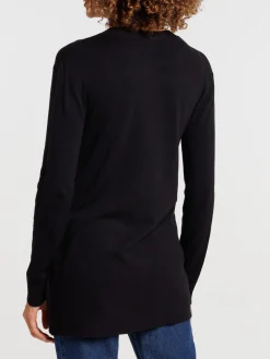 Gilet ouvert noir femme