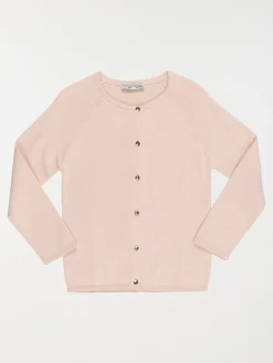 Gilet rose baroque uni fille (3-12A)