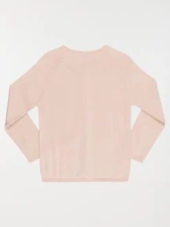 Gilet rose baroque uni fille (3-12A)