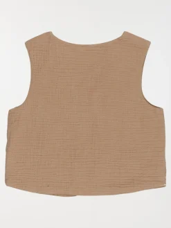 Gilet sans manches brodé fille (3-12A)