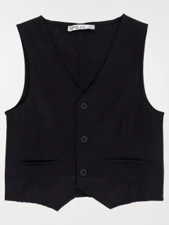 Gilet sans manches noir garçon (3-12A)
