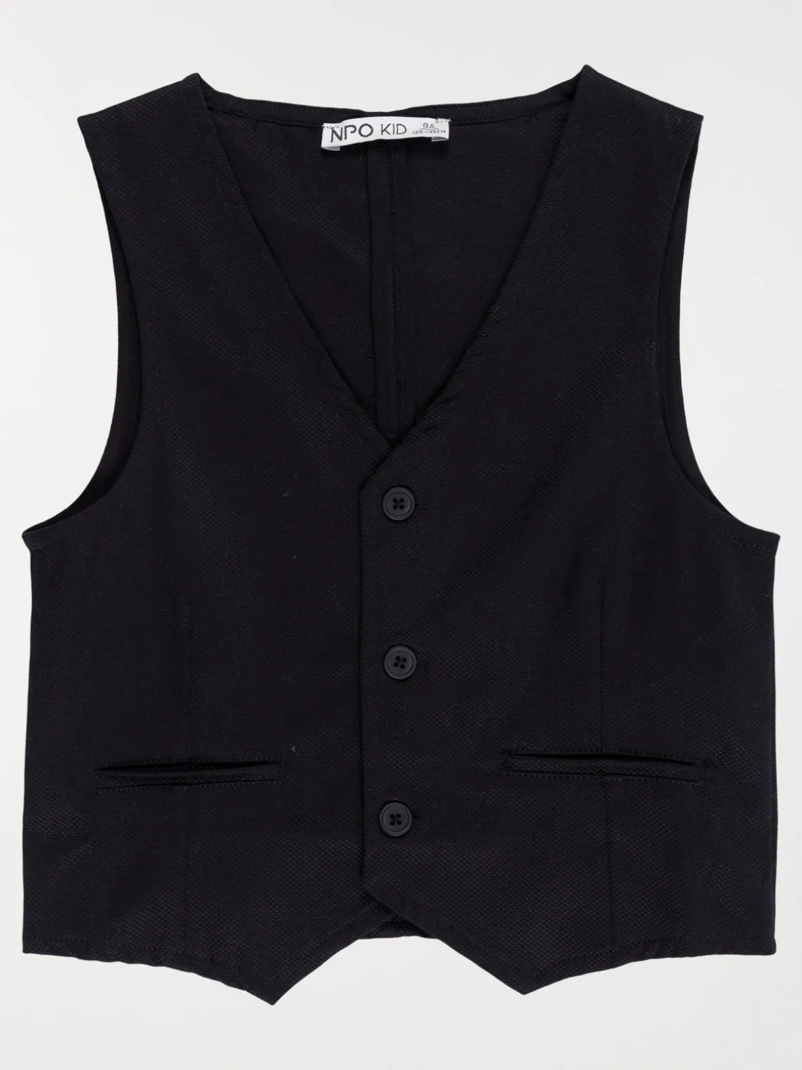 Gilet sans manches noir garçon (3-12A)