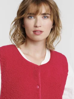 Gilet sans manches rose fiesta femme
