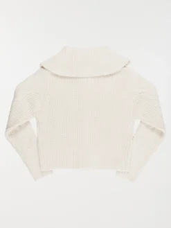 Gilet torsadé coquille fille (XXS-M)