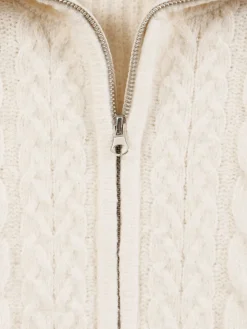 Gilet torsadé coquille fille (XXS-M)