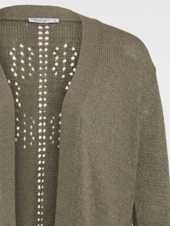 Gilet vert sombre grande taille femme