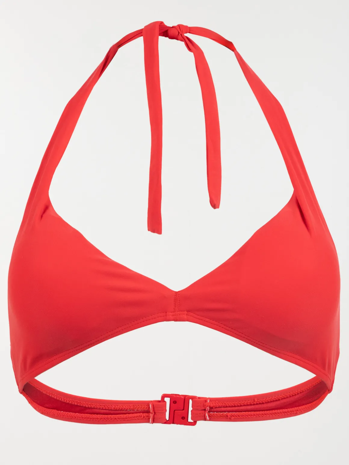 Haut de maillot de bain rouge femme