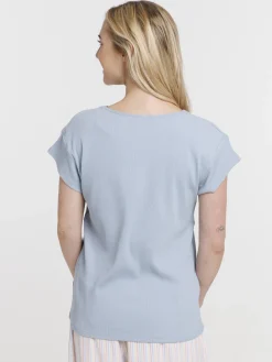 Haut de pyjama ciel femme