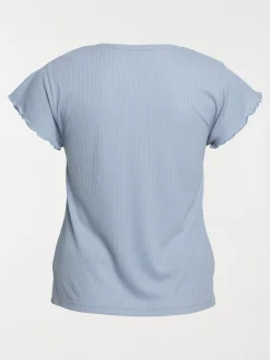 Haut de pyjama ciel grande taille femme