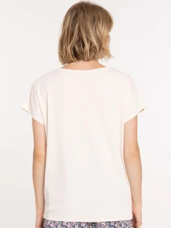 Haut de pyjama poudre rosé femme