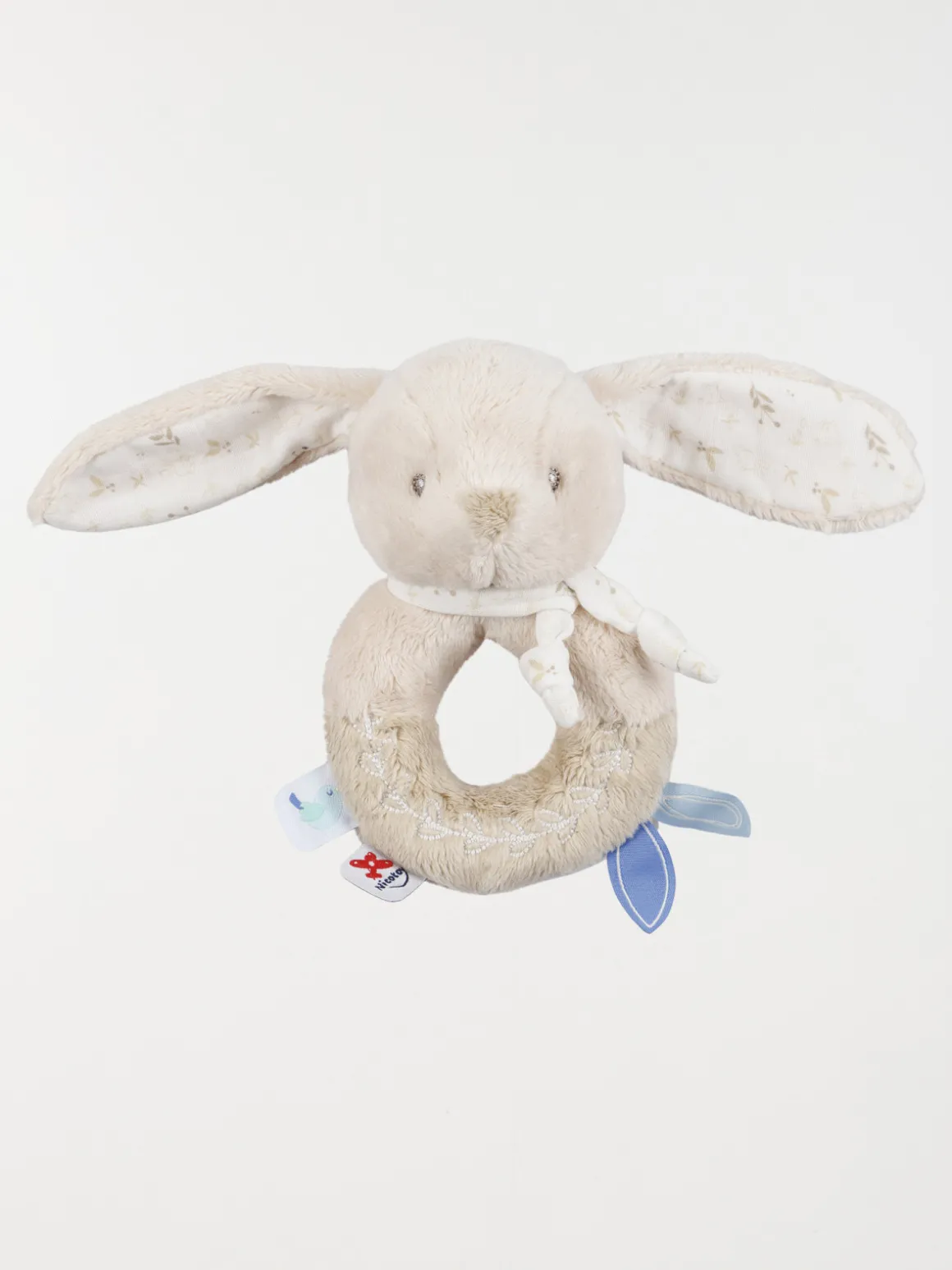 Hochet peluche lapin 16 cm