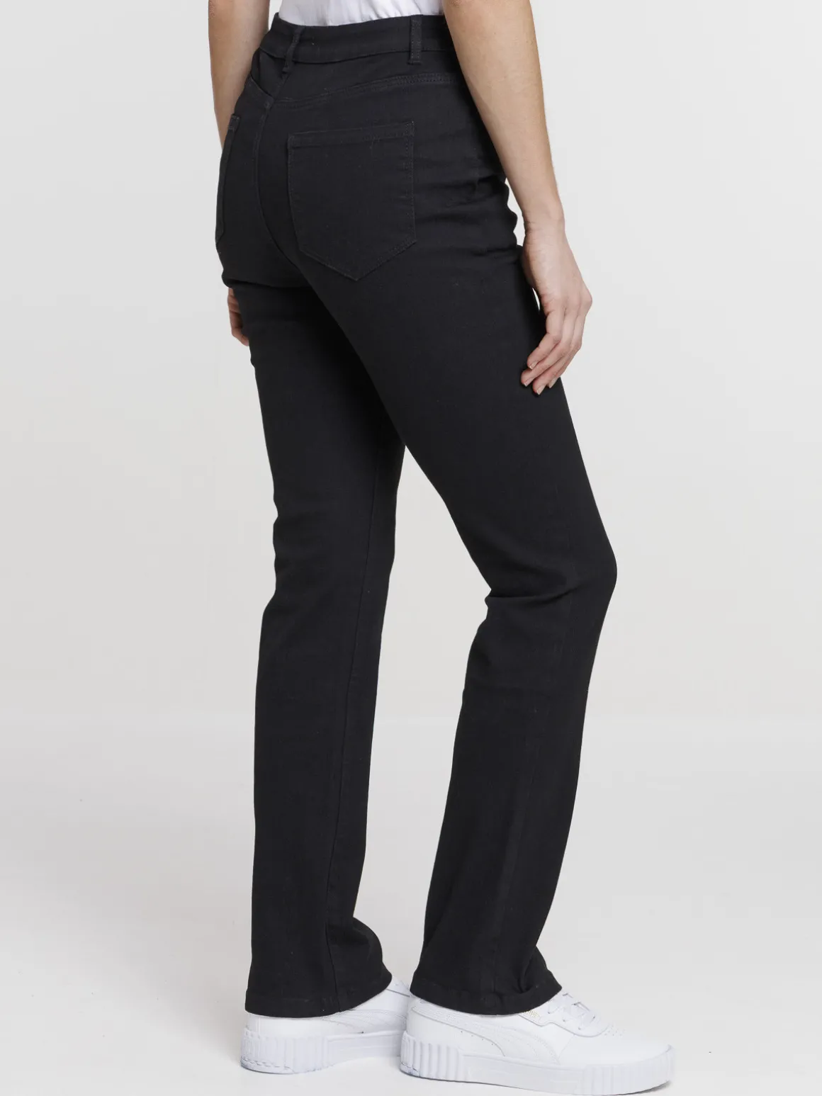 Jean bootcut noir femme