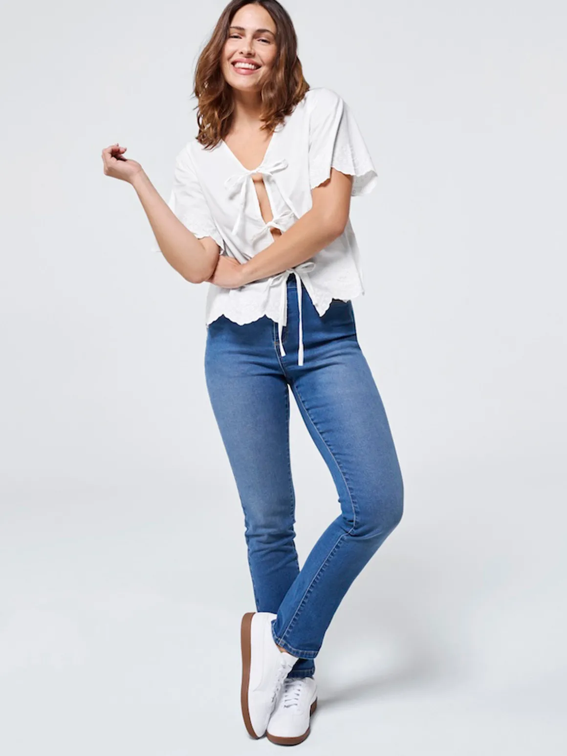 Jean bootcut stone femme