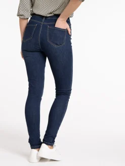Jean brut taille haute skinny femme